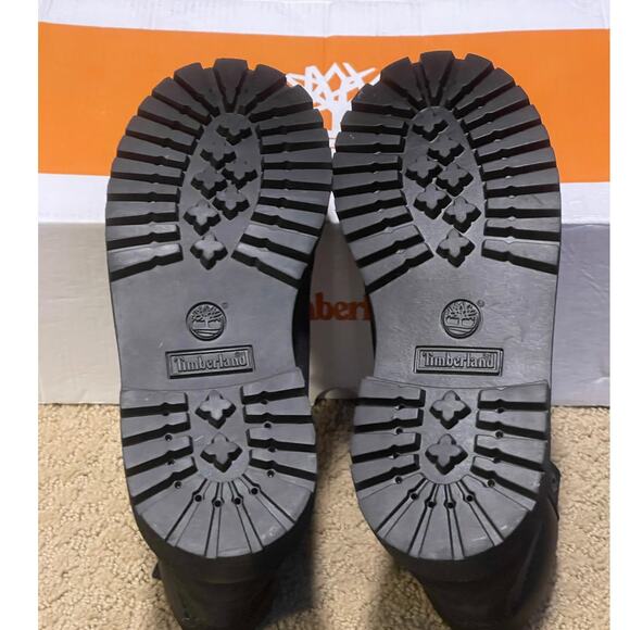 Timberland Youth Size 2 New In Box Black Nubuck Premium 6-Inch Waterproof Boot - Picture 11 of 11